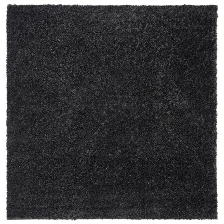 Safavieh August Shag Power Loomed Square Area Rug, Charcoal - 6 ft.-7 in. x 6 ft.-7 in. AUG900H-7SQ